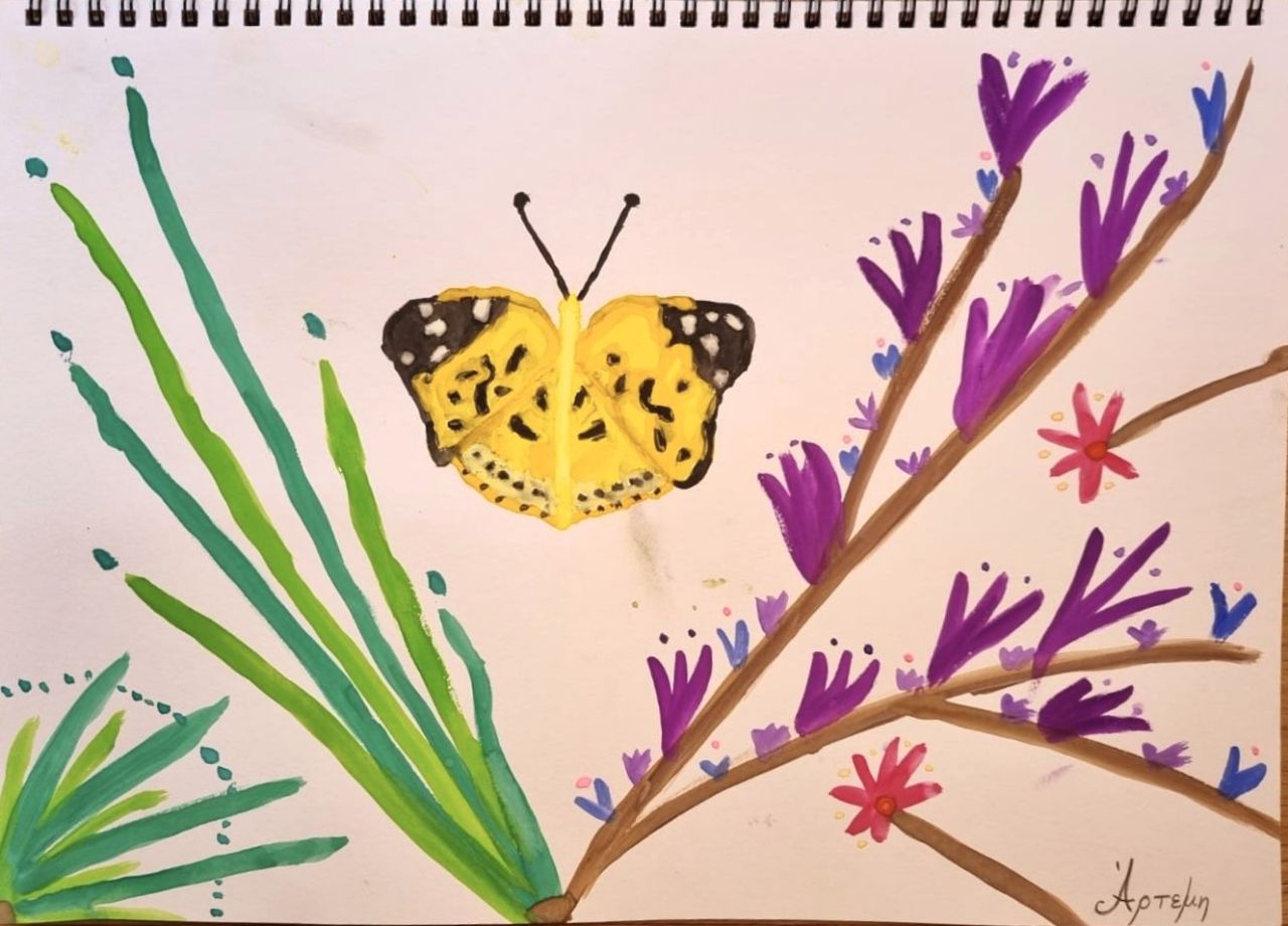 gelber Schmetterling