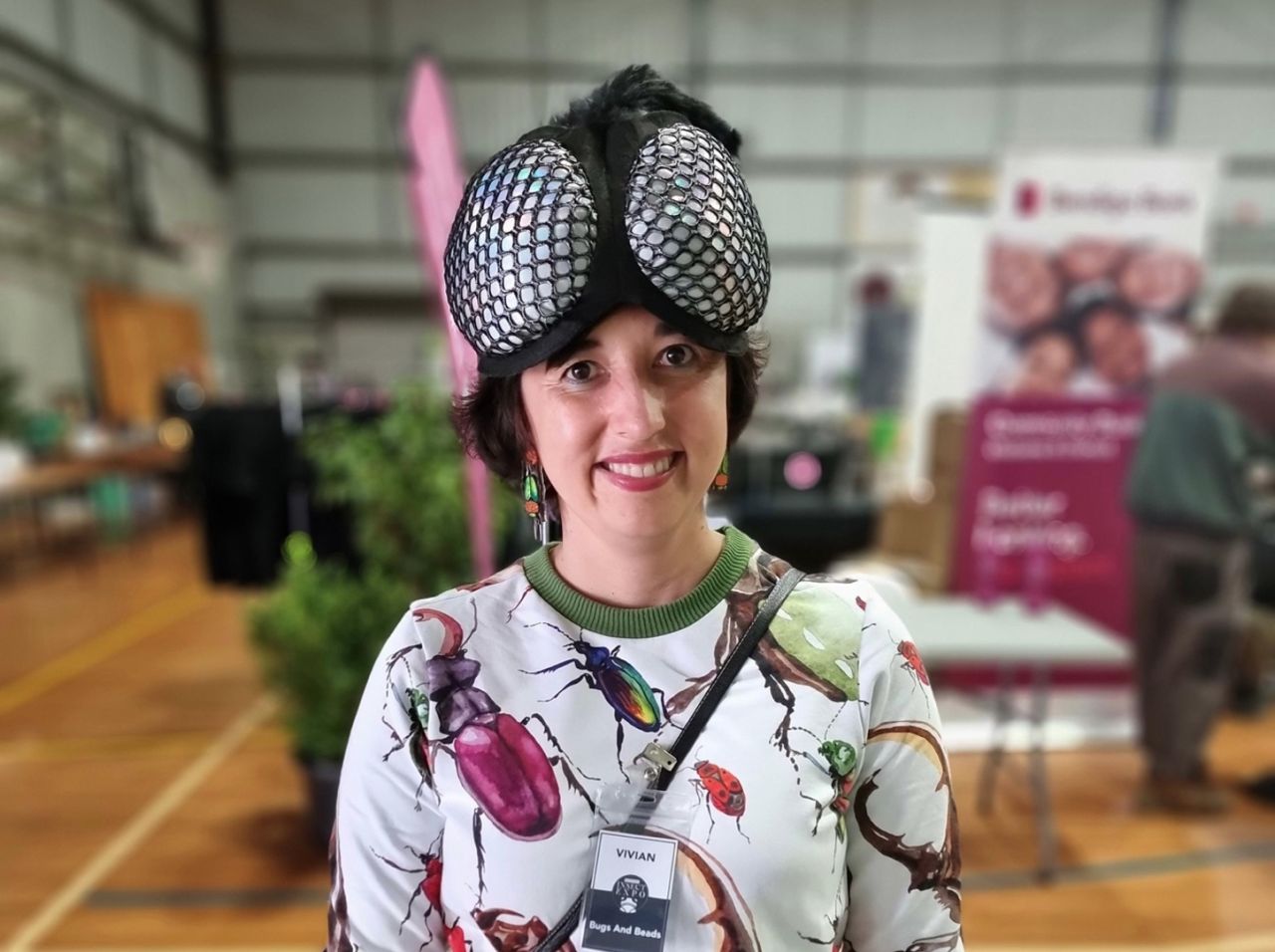 Vivians outfits and accessories will convince you that she is an insect loving scientist