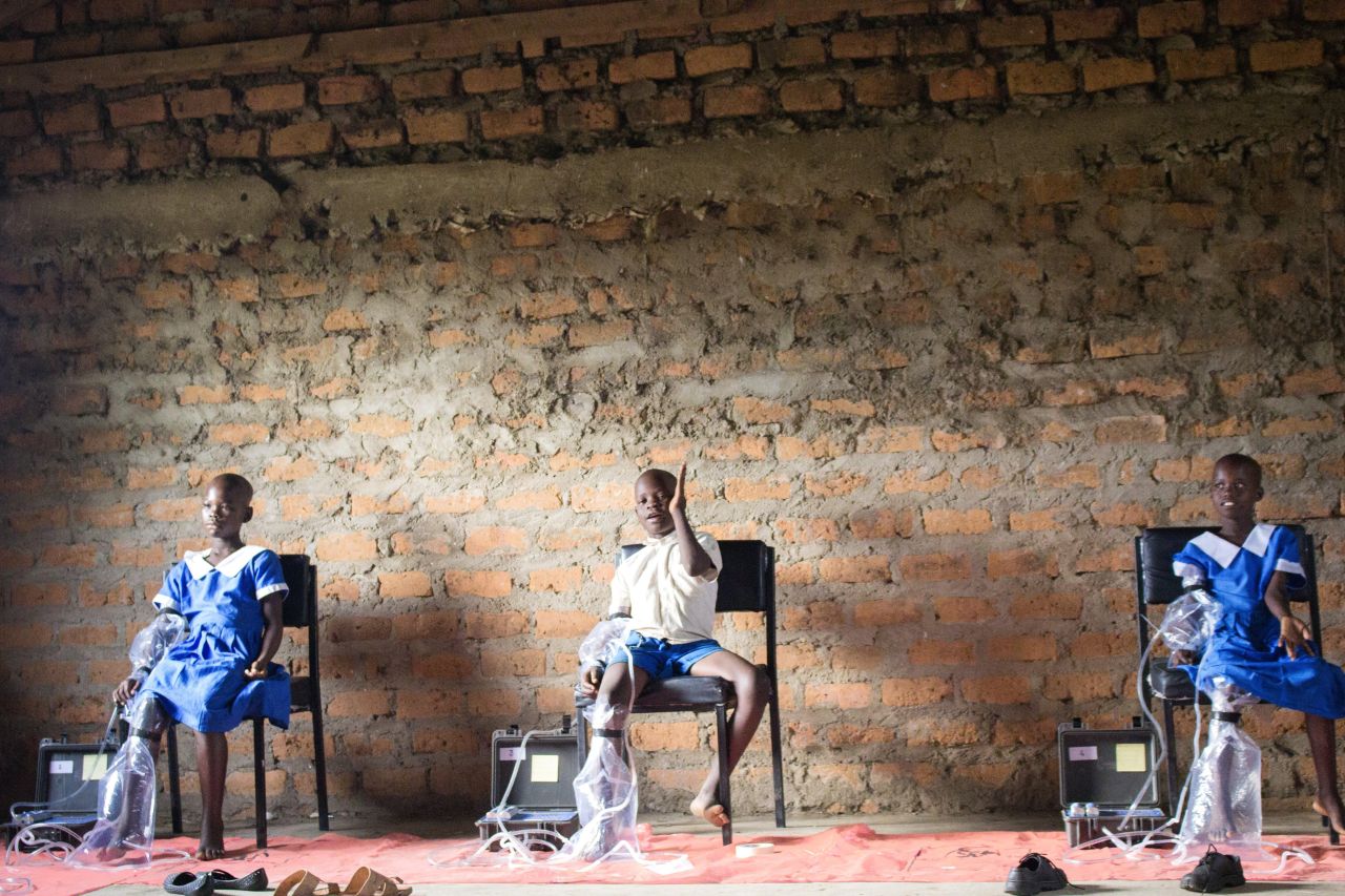 The odors of school children in Kenya are being collected