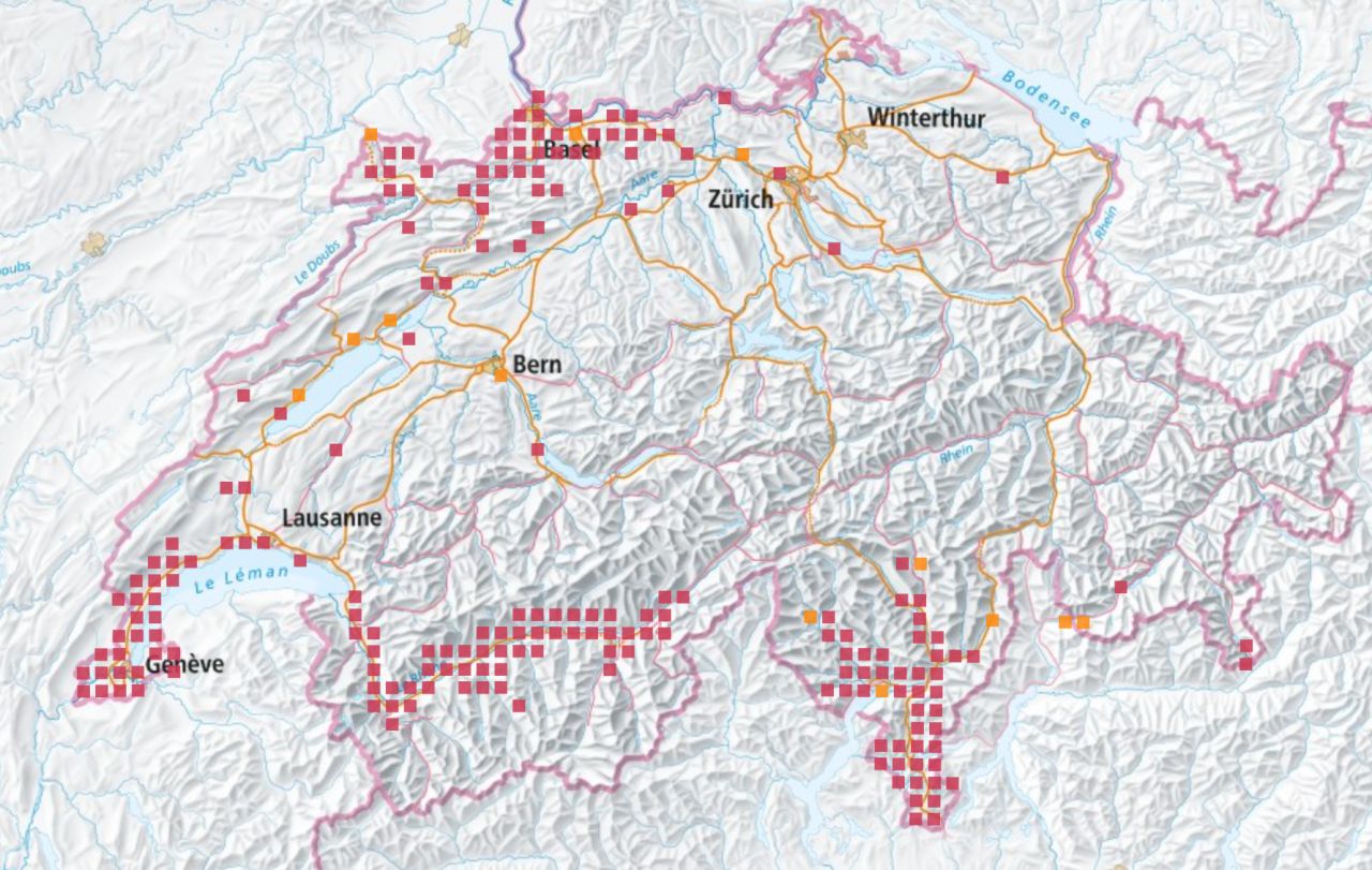 Mantis map switzerland